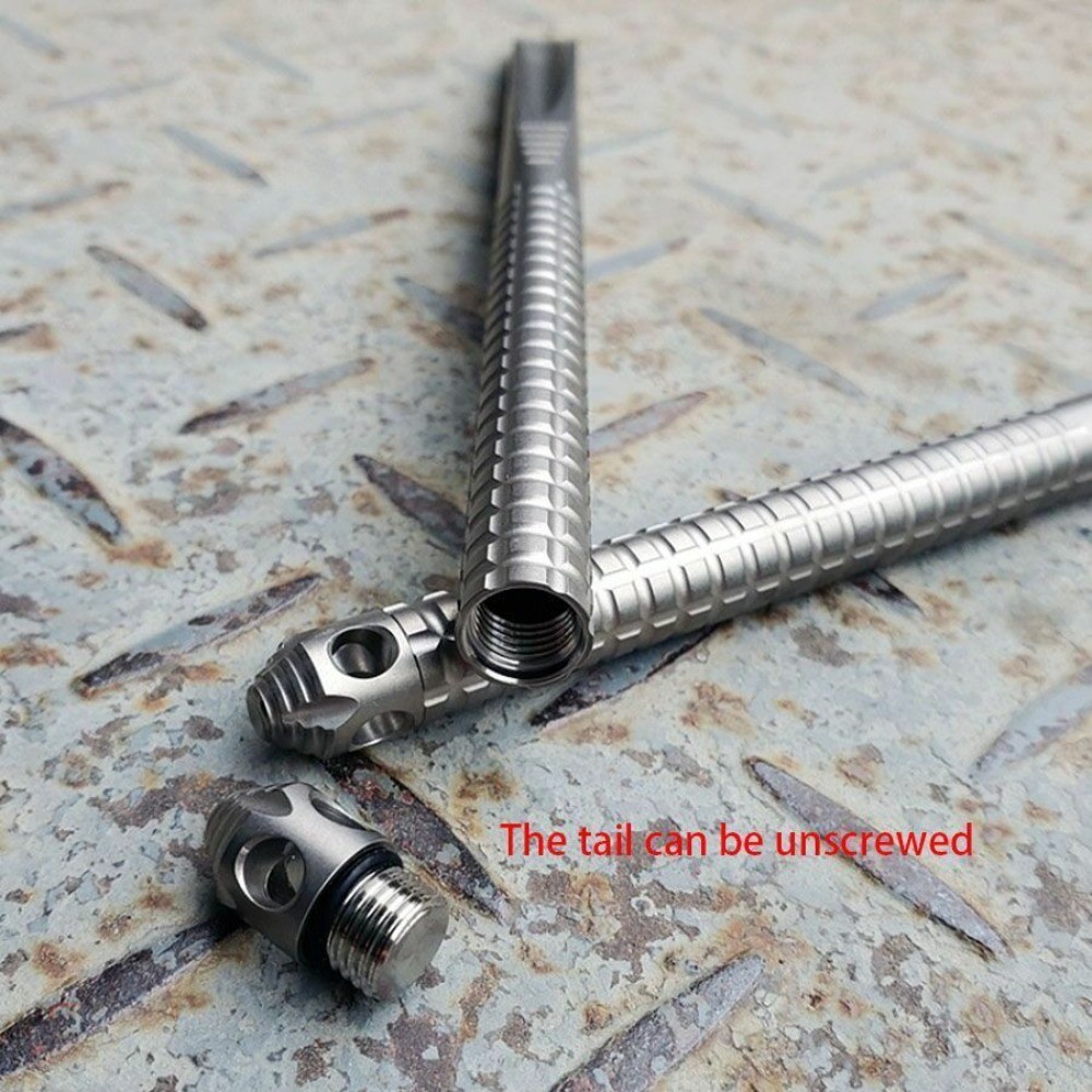 Solid Titanium Alloy Tea Knife EDC Tool K Sheath Crowbar Multi Tools
