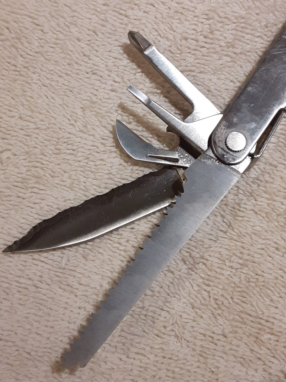 1996 LEATHERMAN SUPER TOOL VINTAGE MULTI-TOOL 0996 SAW PLIERS KNIFE + MORE