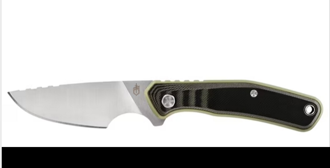 Gerber Downwind Caper Black & Green G3934 Straight Blade Knife