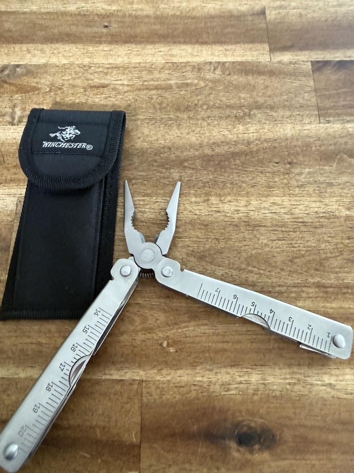 Winchester 9-in-1 Stainless Steel Multi-Tool Pliers 2in Straight Blade Sheath