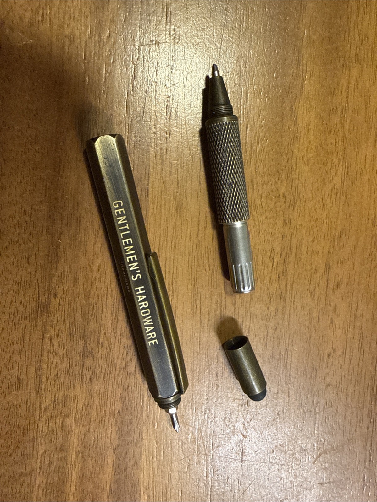 Gentlemen’s Hardware Tooling Pen Multi-Purpose Tool Brass Pen Screwdriver