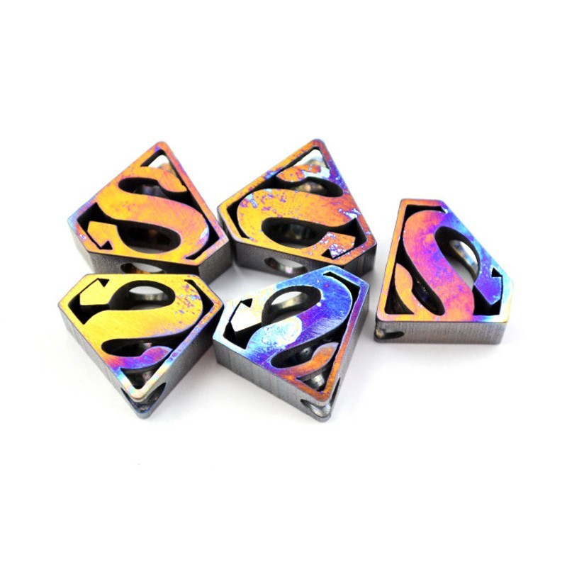 Geometric Metal Knife Lanyard Bead EDC Zipper Pull Pendant Charm