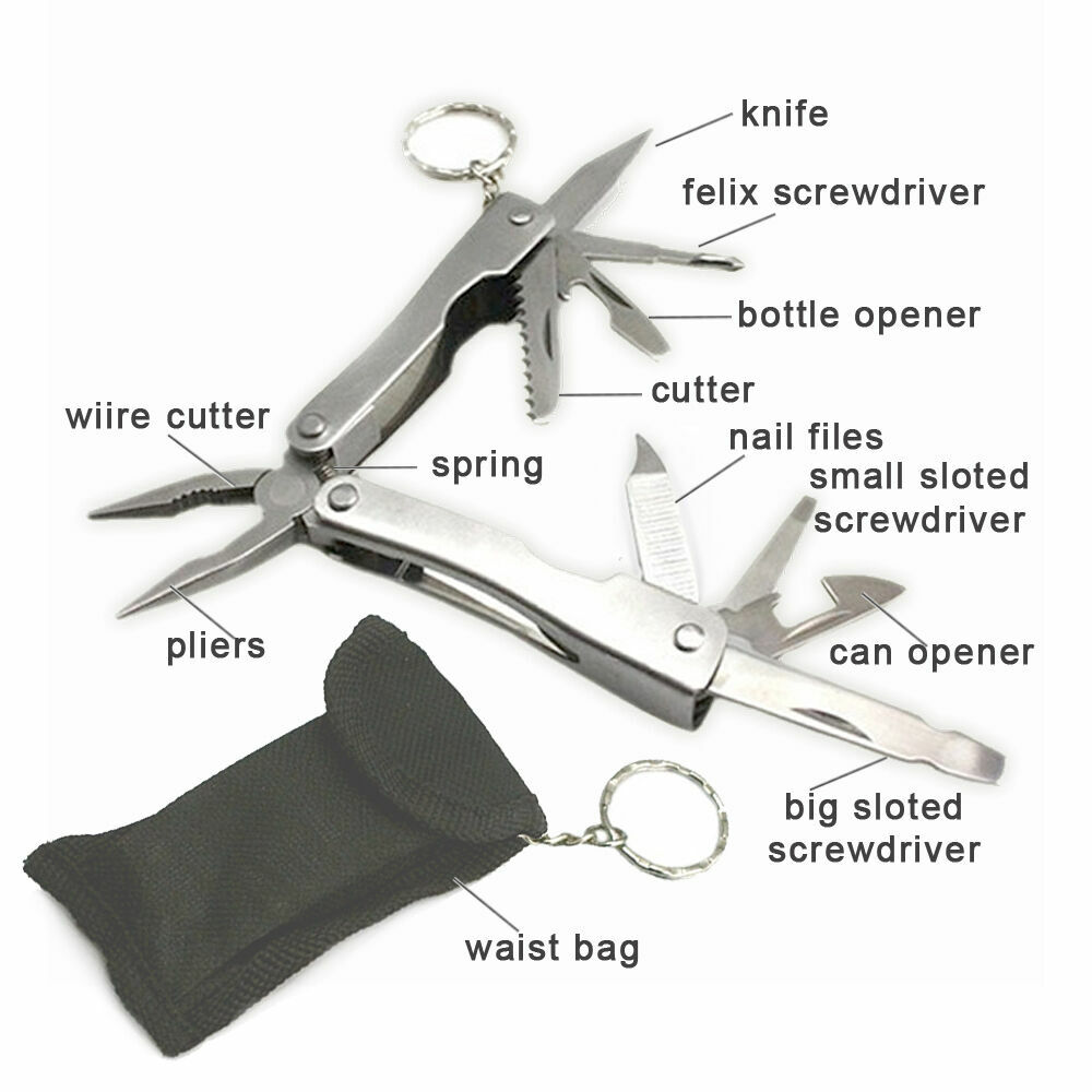 Camping Survival Pocket Multi Tools Kit Outdoor Sports Camping Hiking Hunting