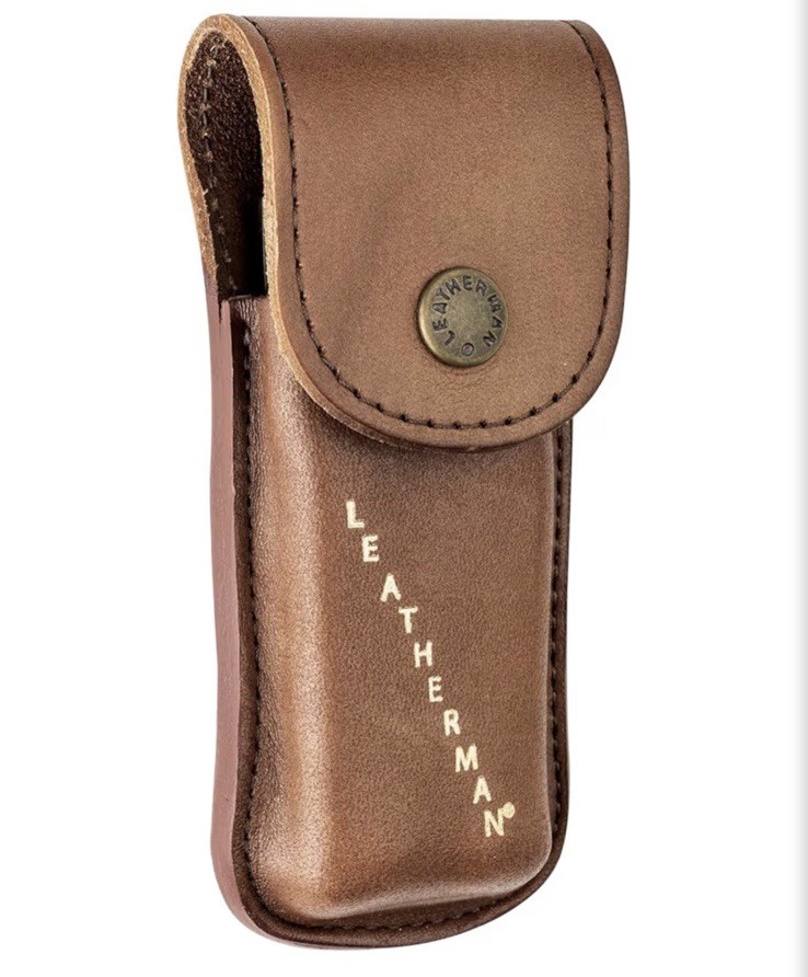 LEATHERMAN Heritage Leather Snap Sheath for Multi-Tools, Brown, Large