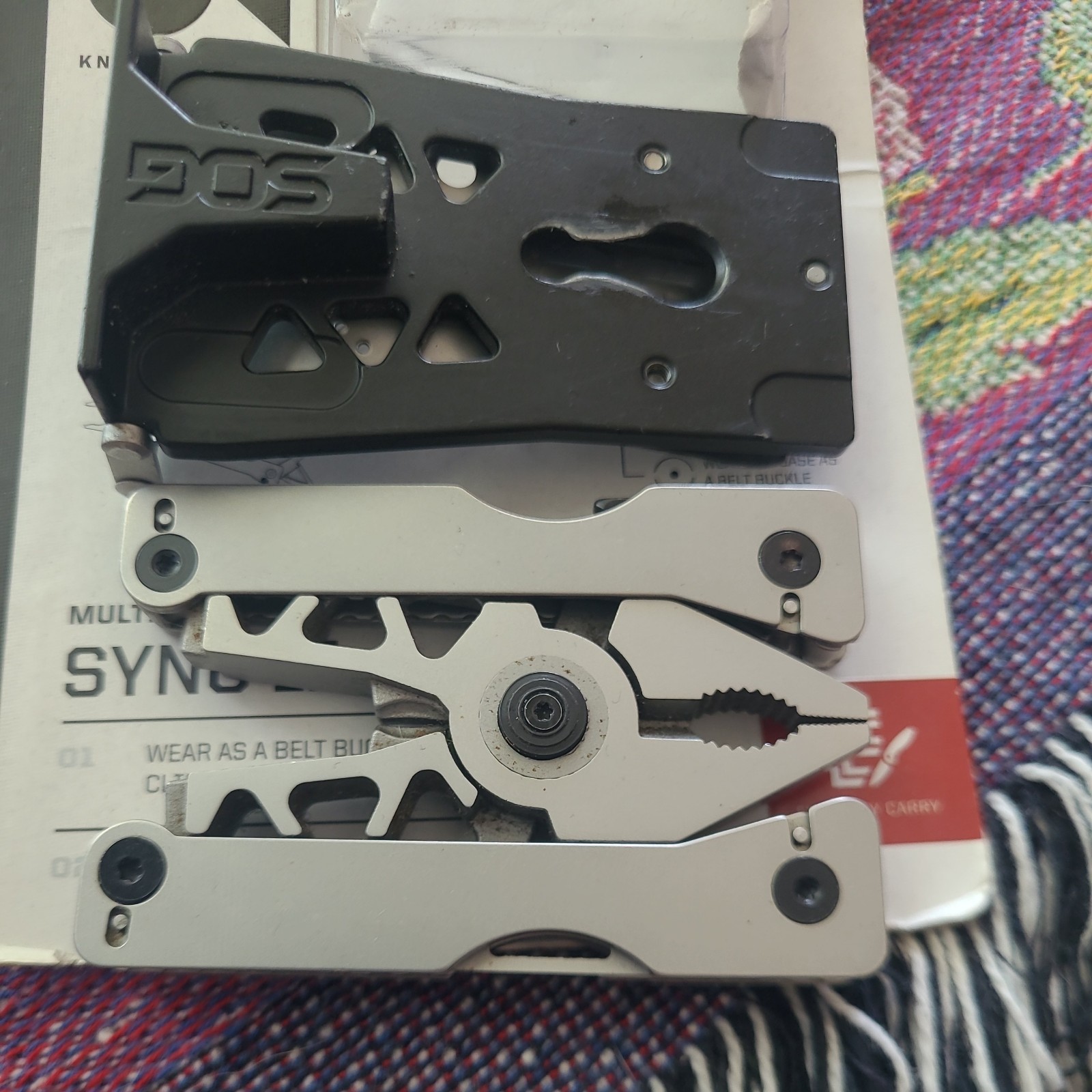SOG SYNC II MULTI TOOL belt buckle survival tool