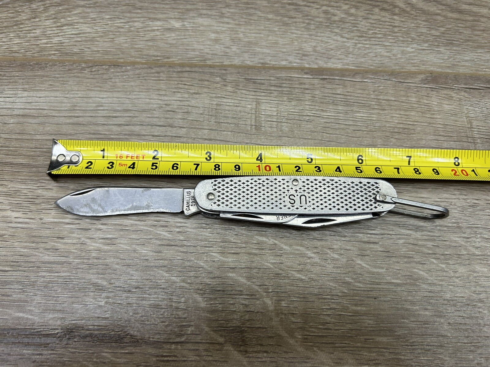 Vintage 1978 Camillus Stainless Steel Multi Tool Pocket Knife USA