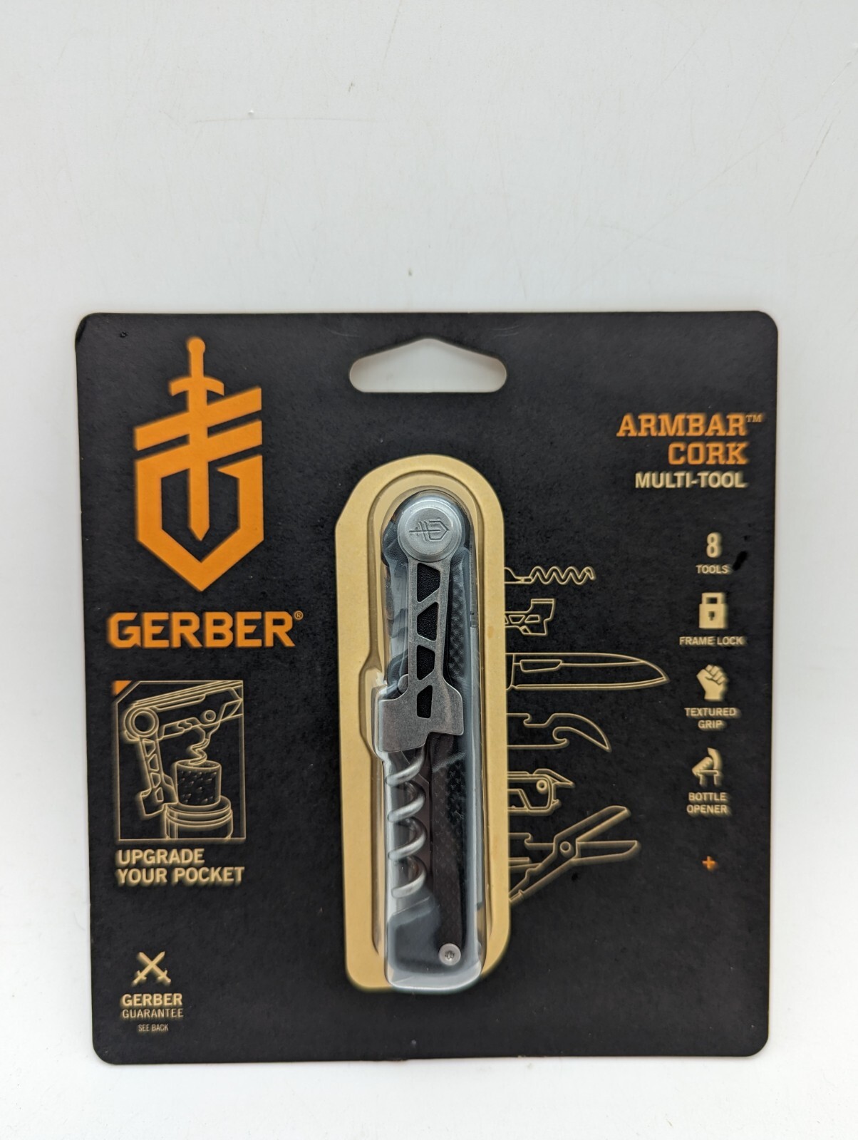 GERBER ARMBAR CORK Multi-Tool w/Knife – 8 Tools 31-003563 – NEW
