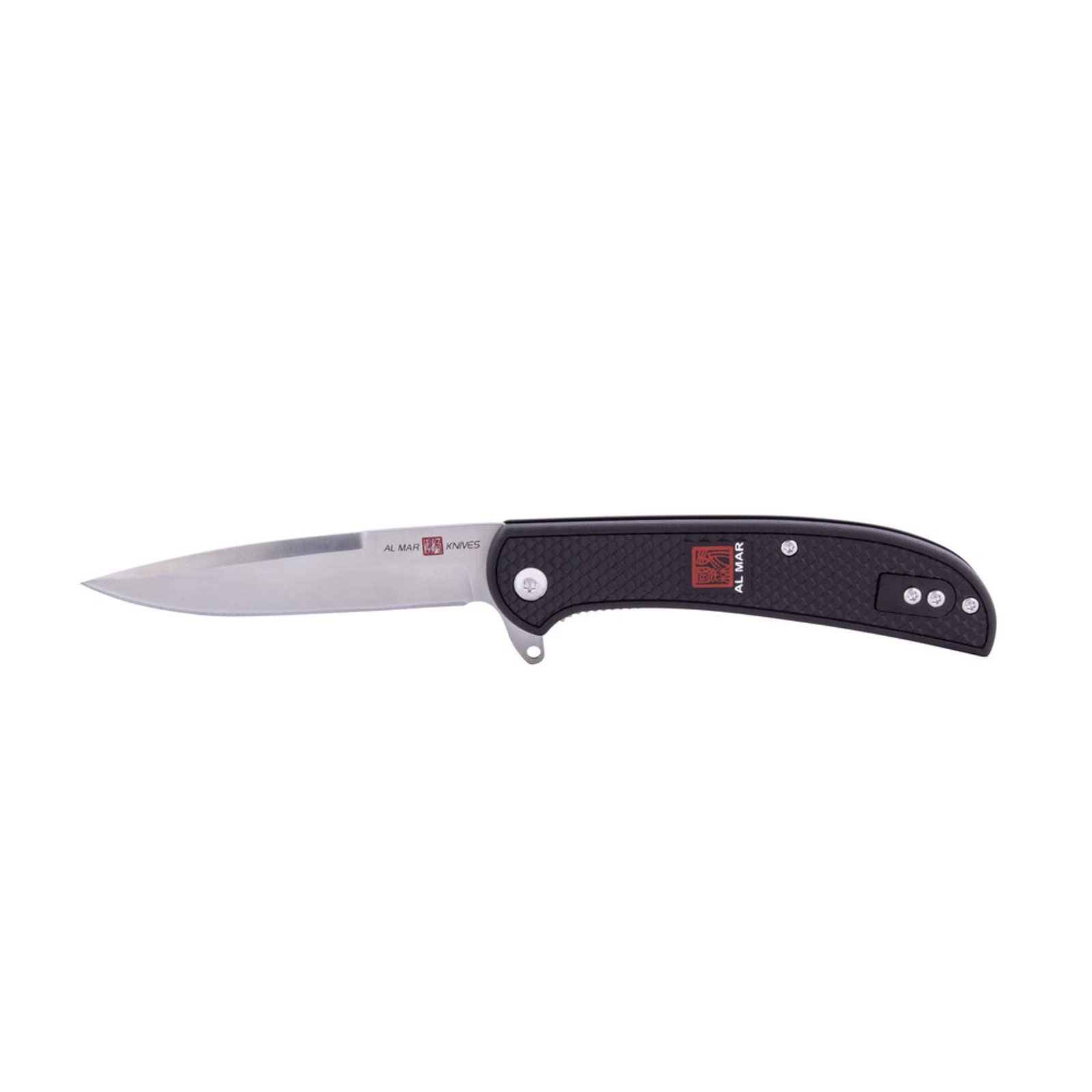 Al Mar Ultralight Eagle Linerlock 4″ 8Cr13MoV Black FRN Folding Knife AMK4126