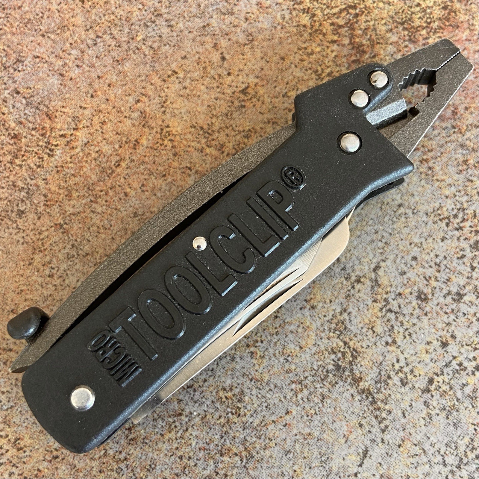 SOG Micro Tool Clip Multi Tool Knife Black Seki Japan Original Vintage 1990s