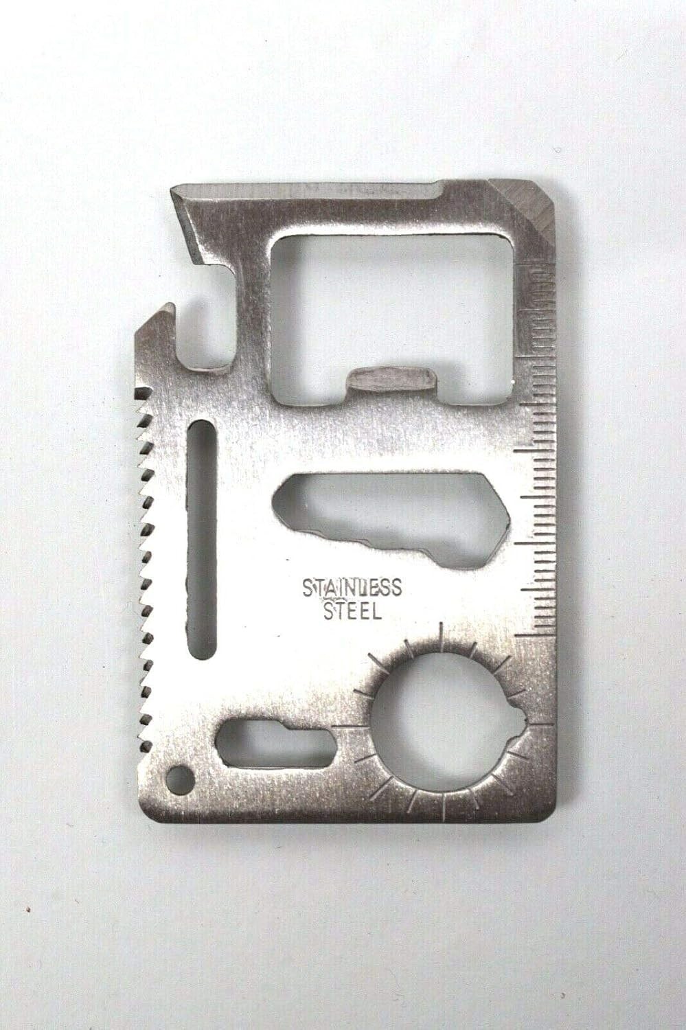 SE 11-Function Stainless Steel Survival Pocket Tool Compact Multi-Tool W Case