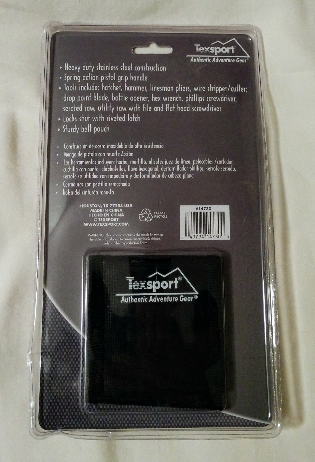 Texsport – All Purpose Multi-Functional Utility Tool w/ Pouch