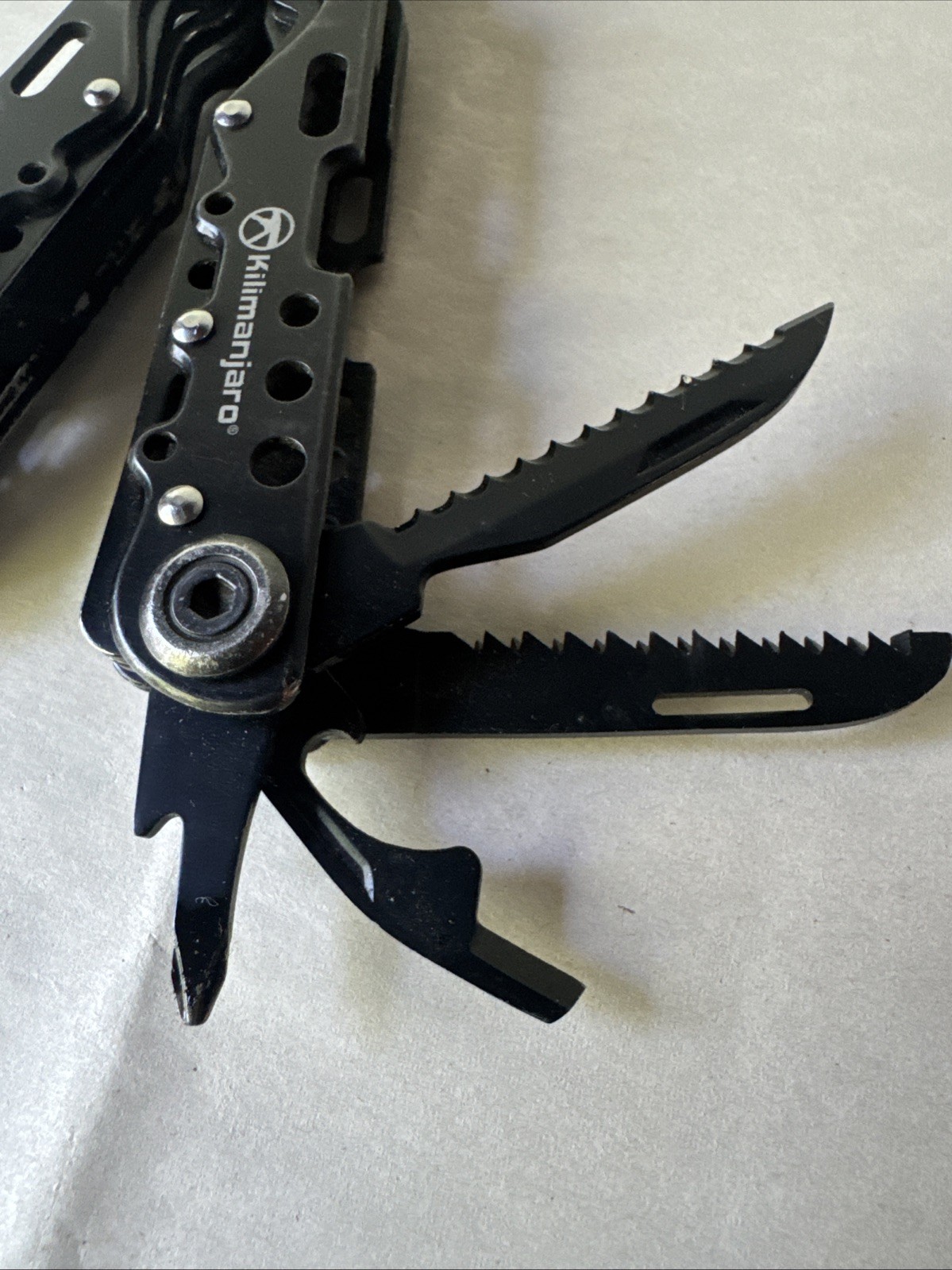 Kilimanjaro Ballast Folding Multi Tool Pliers Wire Cutter W/ Nylon Sheath Black