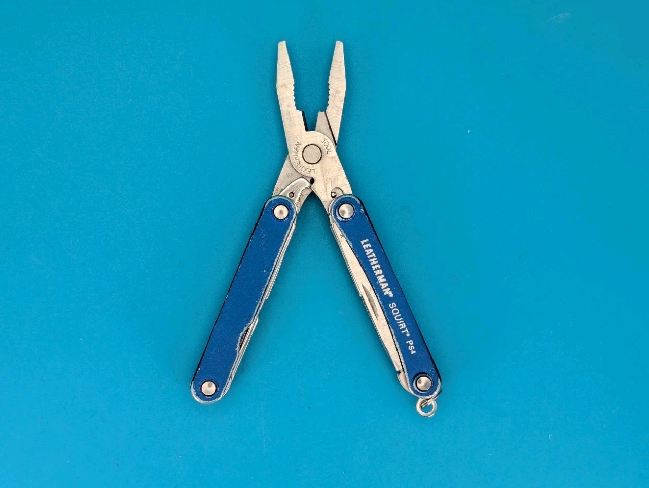 Leatherman SQUIRT PS4 Multi-Tool With Pliers Scissors Knife BLUE!