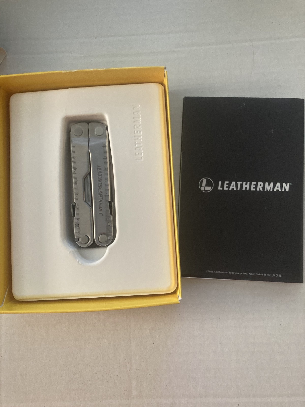 Leatherman Rebar 17 SS Tool, Multi-tool in Stainless Color 831547 with case.