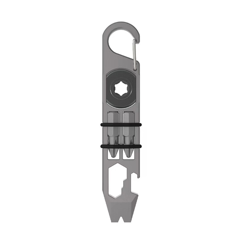Titanium Alloy EDC Multi-function Crowbar Bottle Opener Wrench Screwdriver Tools