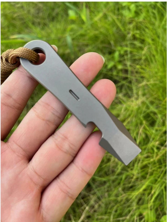 Titanium Alloy Outdoor Multi Tools Pry Bar Crowbar Opener Cutter Outdoor EDC