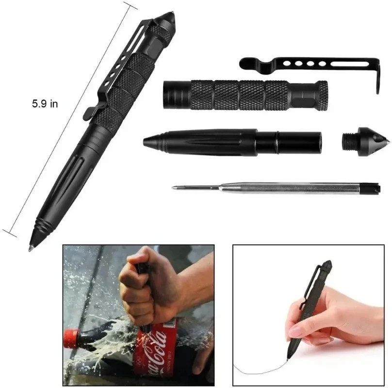 Military Tactical Pen Multifunction Aluminum Alloyoutdoor Camping Security Survi