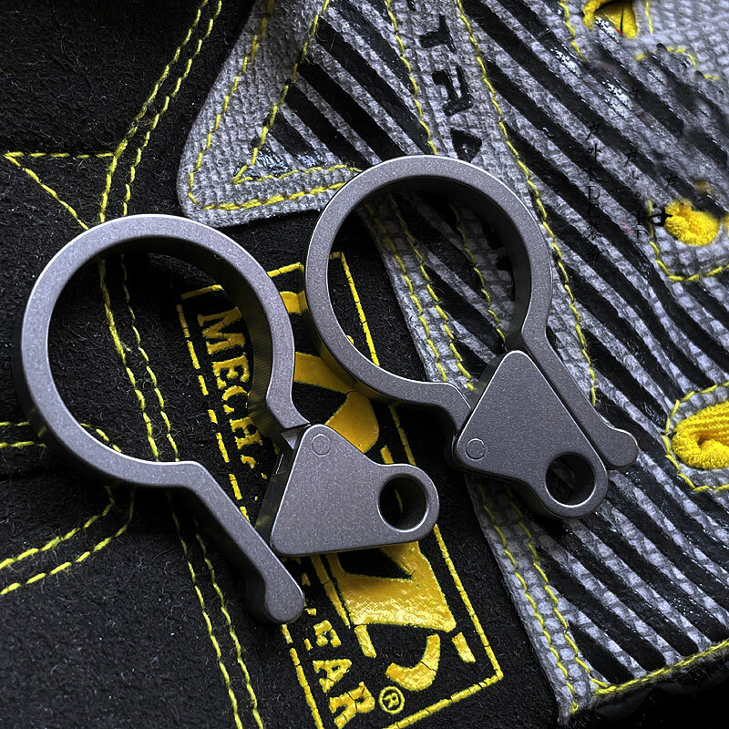 Titanium Alloy Side Open Keychain Tool EDC DIY Pendant Hanging Buckle HangingEDC