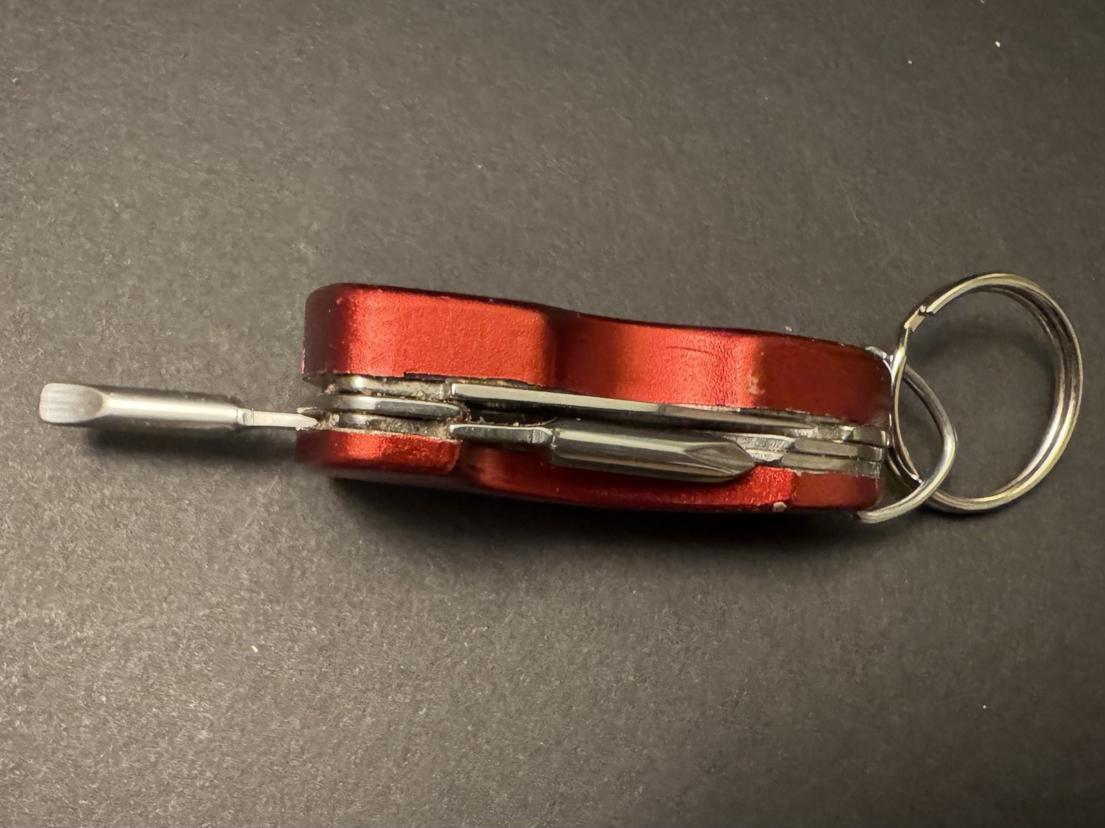 Biblical Red Multi-Tool Keychain with Light, Knife, Bottle Opener, Screwdrivers