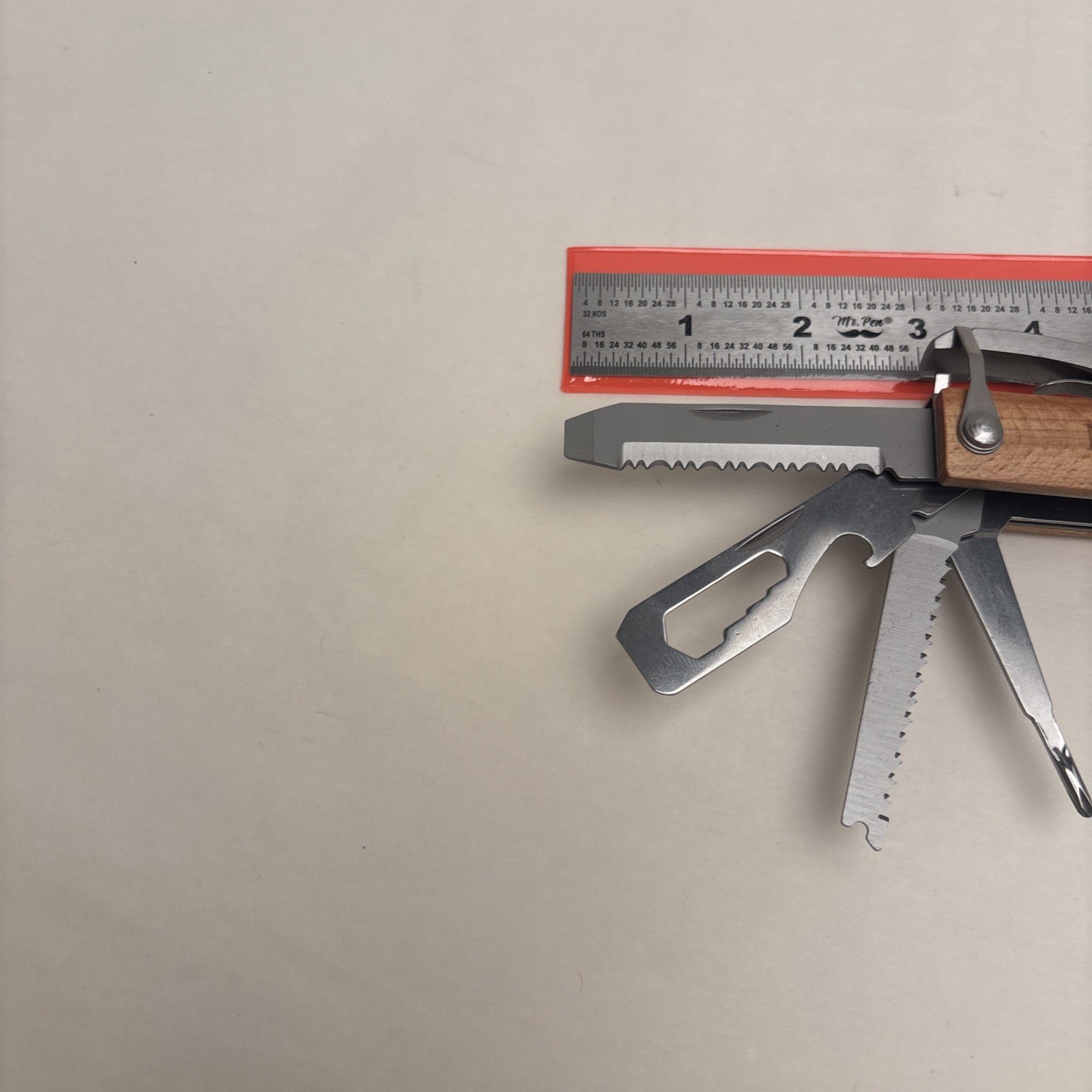 Brookstone 14-in-1 Compact Hatchet Hammer Utility Knife Multi-tool Hiking Wood