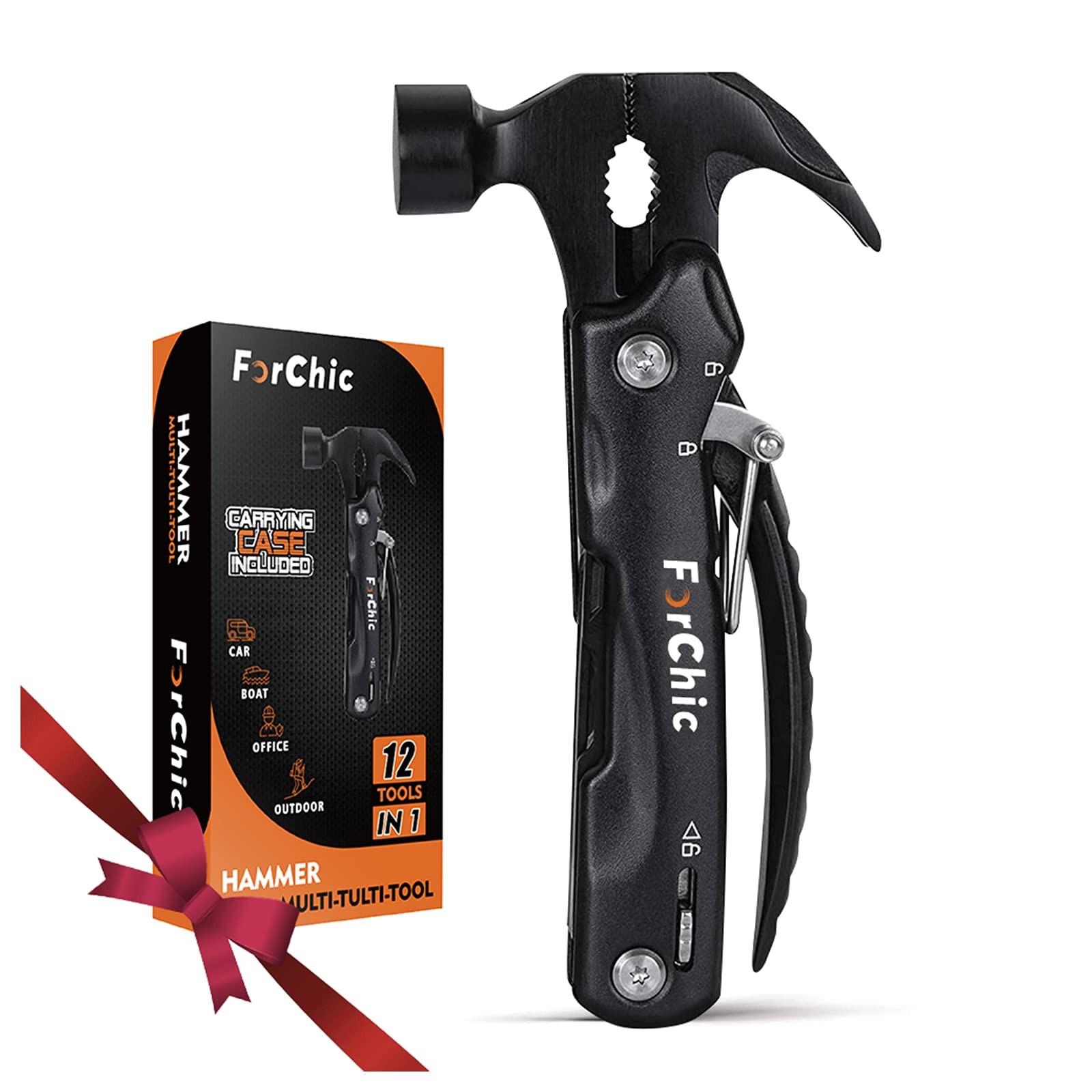 12 in 1 Hammer Multitool, Stocking Stuffers for Adults, Mens Gifts for Christ…