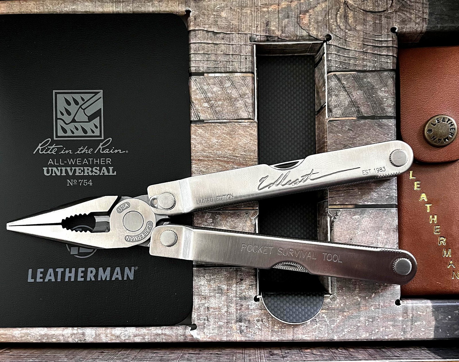 NEW! ENGRAVED USA HERITAGE COLLECTORS EDITION LEATHERMAN *ORIGINAL PST* LIMITED!