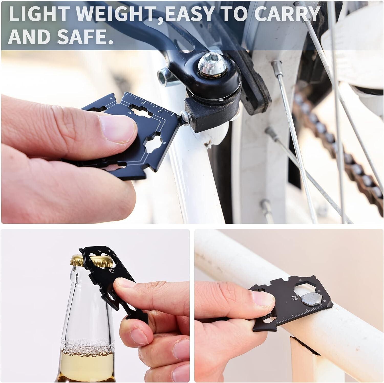 Keychain Multi-tool Metal Pocket Tool for men Portable No rust multi-function