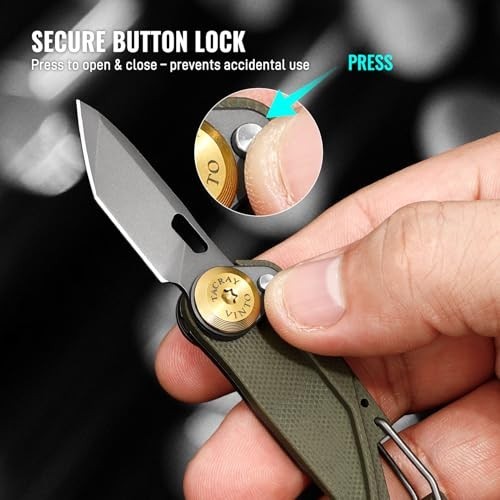 5-in-1 Mini Utility Keychain Knife – Compact Multitool with Cutter, Opener & Key