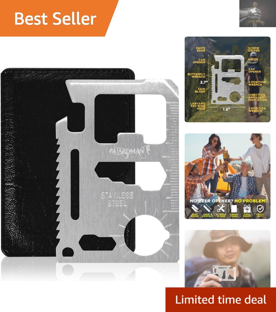 Ultimate 11-in-1 Tactical Wallet Tool – Always Be Prepared on the Go