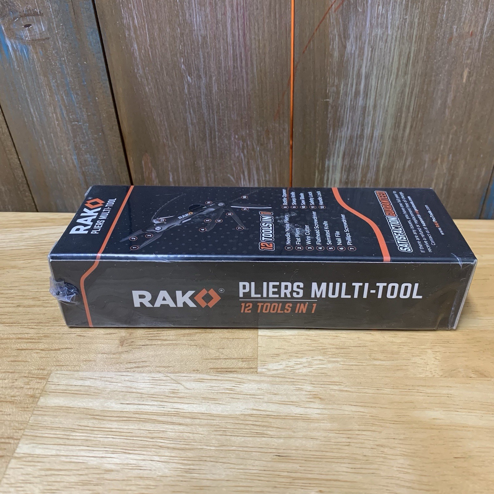 Rak Pliers Multi Tool 12 Tools In One. Plus Carrying Case New Factory Sealed.