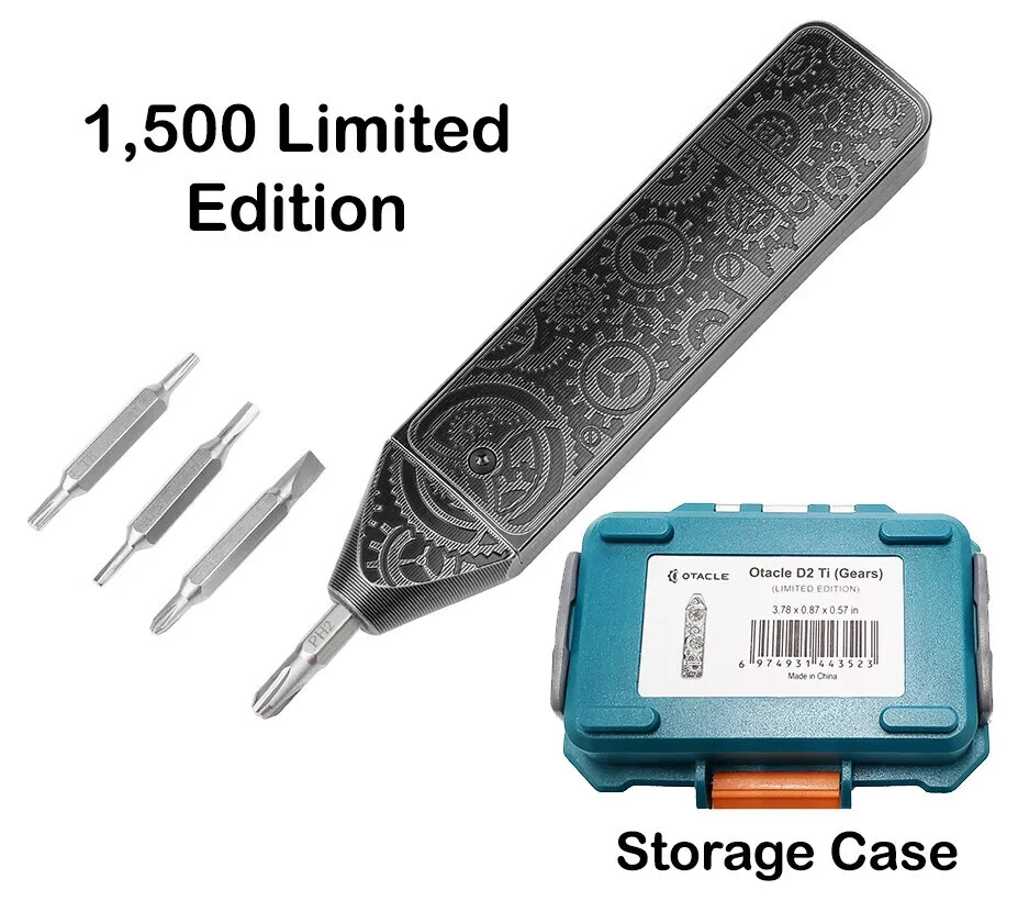 Olight Otacle D2 Ti Gears Multi-Bit Driver w/Fidget Slider *Limited Edition*