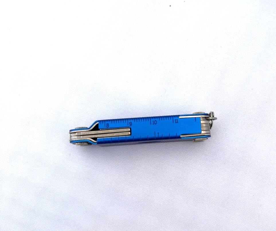Vintage Original Leatherman Micra Blue Multitool 2002 New Old Stock Made in USA