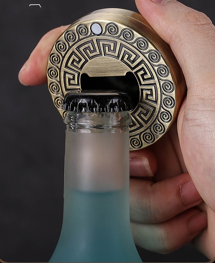 Creative Dragon Head Beer Bottle Opener with Magnetic Refrigerator Magnet