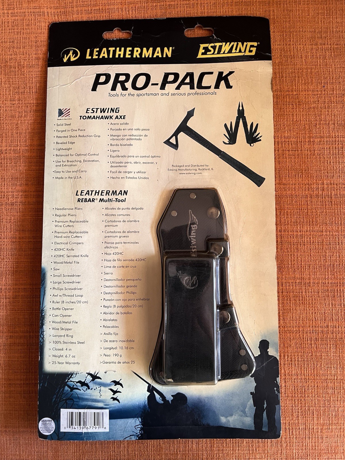 LEATHERMAN Pro-Pack REBAR + ESTWING Tomahawk Axe, New Old Stock, Retried.