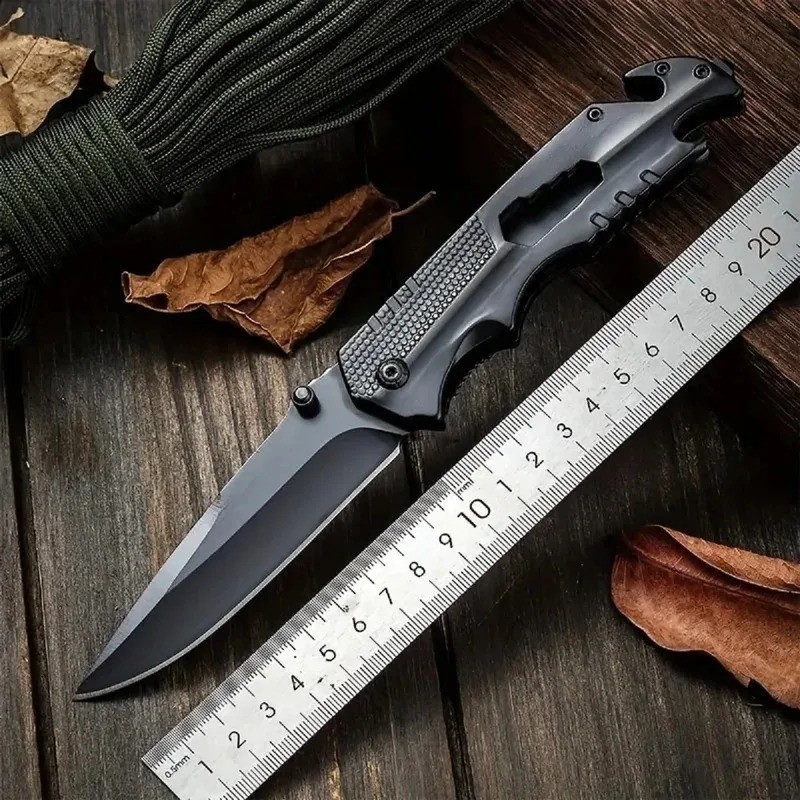 High Hardness Stainless Steel Folding Pocket Knife EDC Camping Hiking Tool