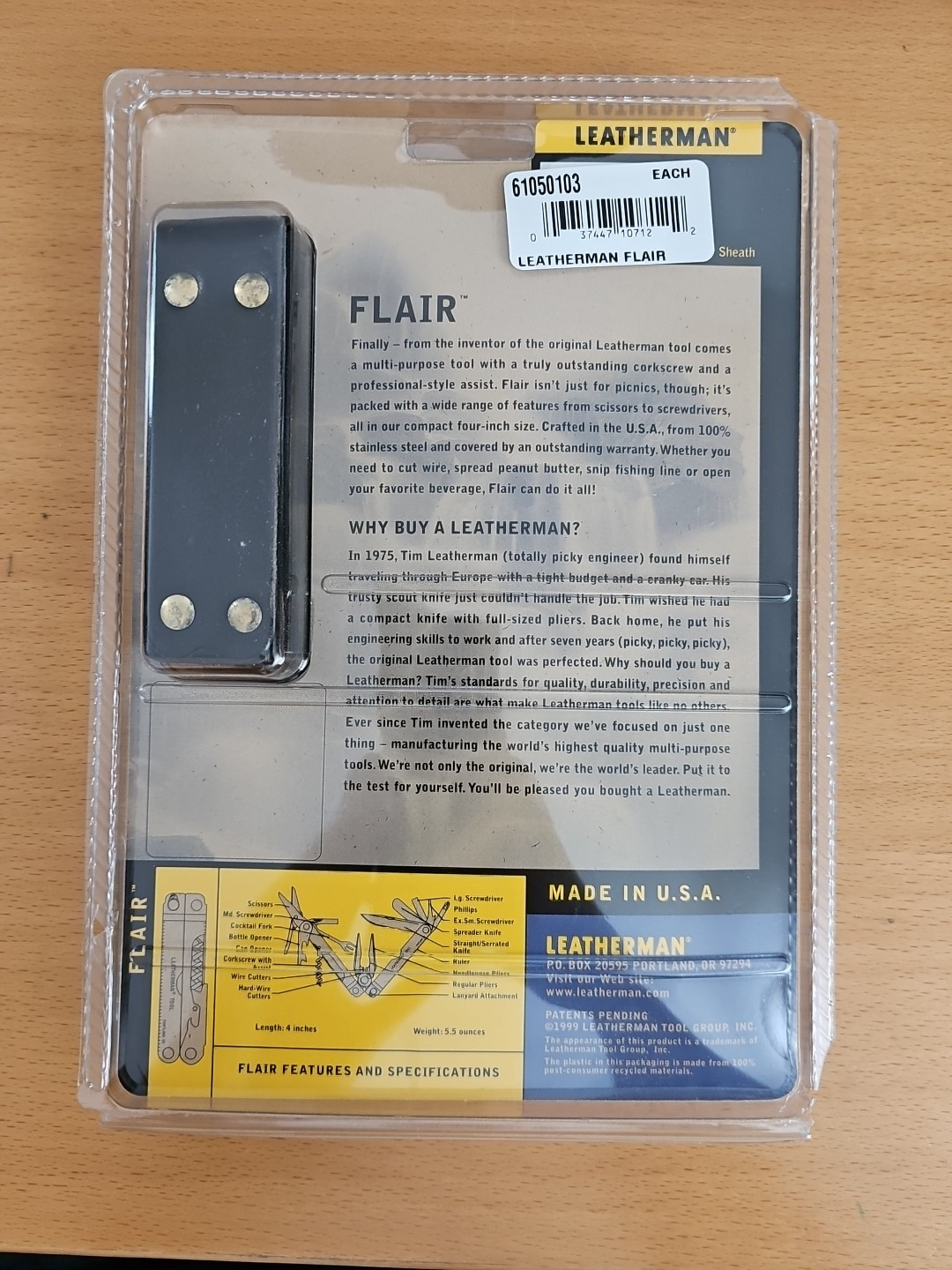LEATHERMAN FLAIR ORIGINAL BLISTER PACK MULTI TOOL NEW
