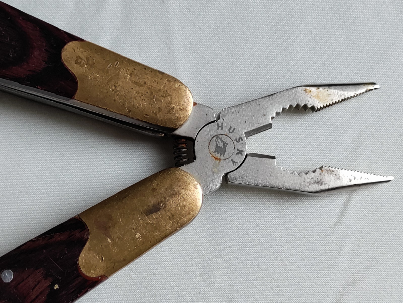 HUSKY 25 Years 25th Anniversary Limited Edition Multi-Tool Brass Wood Vtg USA