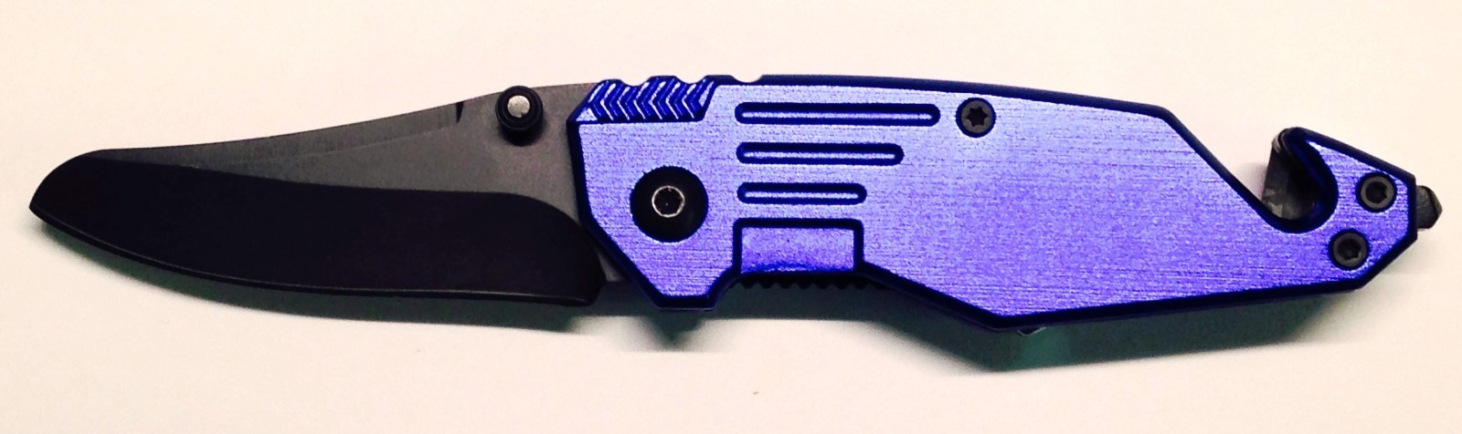 6″ Tactical Knife, Blue, Rope Cutter, Glass Breaker