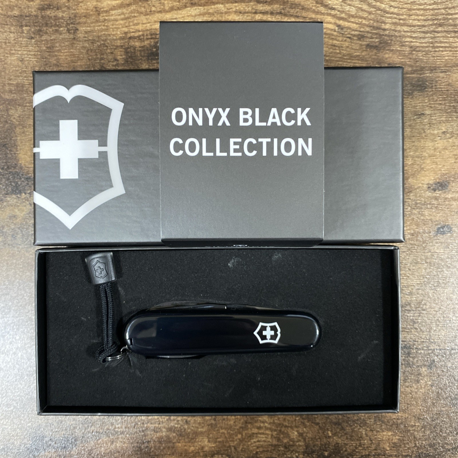Victorinox Swiss Army Knife Onyx Monochrome Black Spartan – New Unused