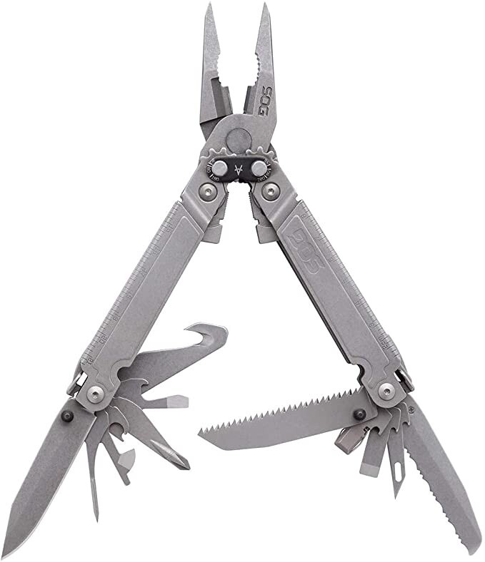SOG PowerAccess Assist PA-3001 Pliers Ruler Awl Wire Cutter/Crimper Drivers More