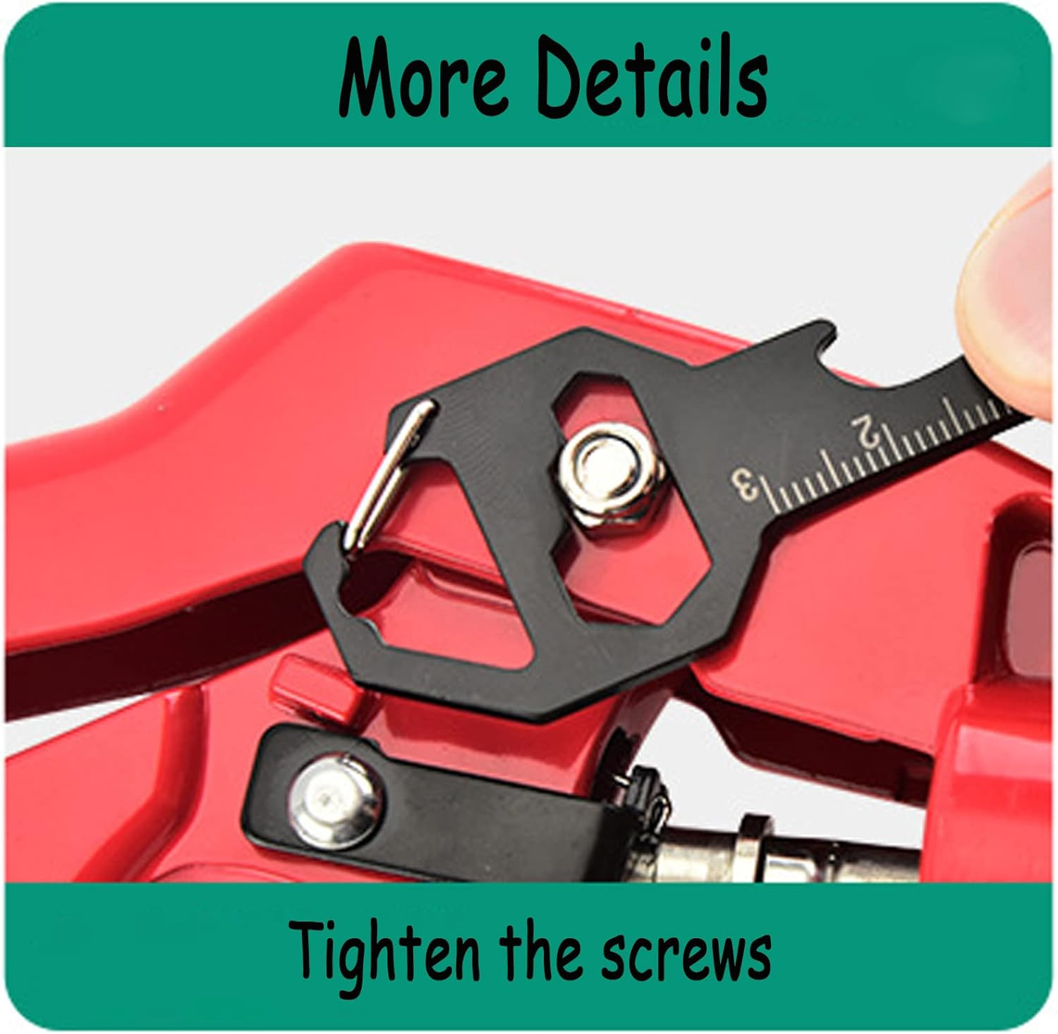 2PCS Keychain Bottle Opener Multi Tool, 100% Stainless Steel EDC Gadget, 6 Tools