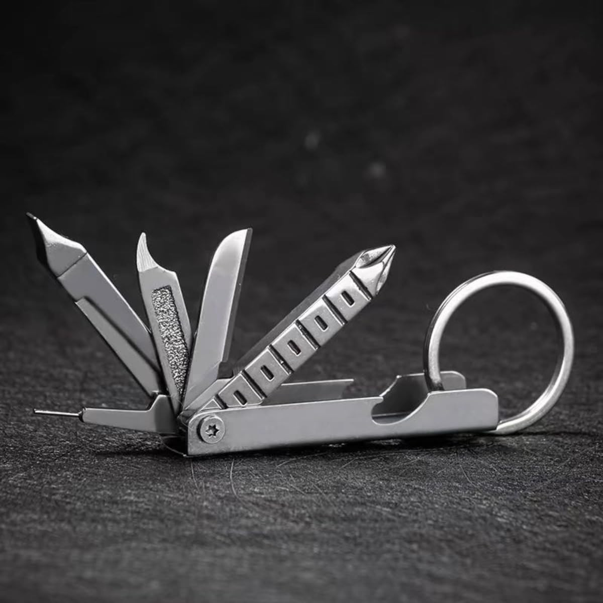 11-In-1 EDC Multi Tool with Pocket Knife for Men, Stainless Steel Bottle Opener