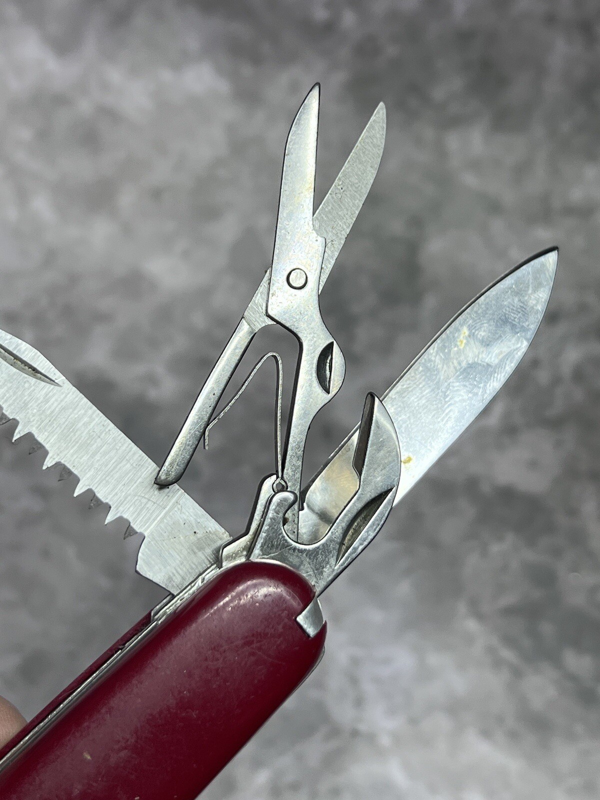 Vintage Red Multi Tool Pocket Tactical Camping Folding Army Knifed #1705