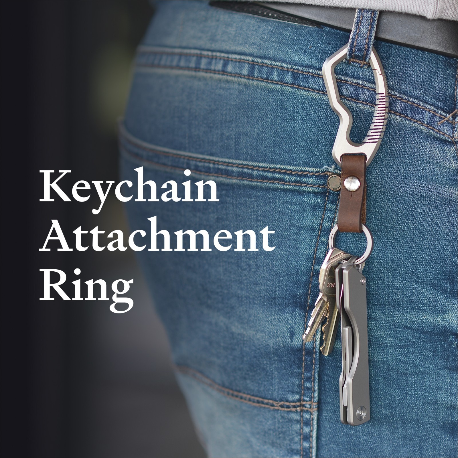KOVA Precision Key Folding Knife Magnetic Closure Titanium Keychain Utility Tool