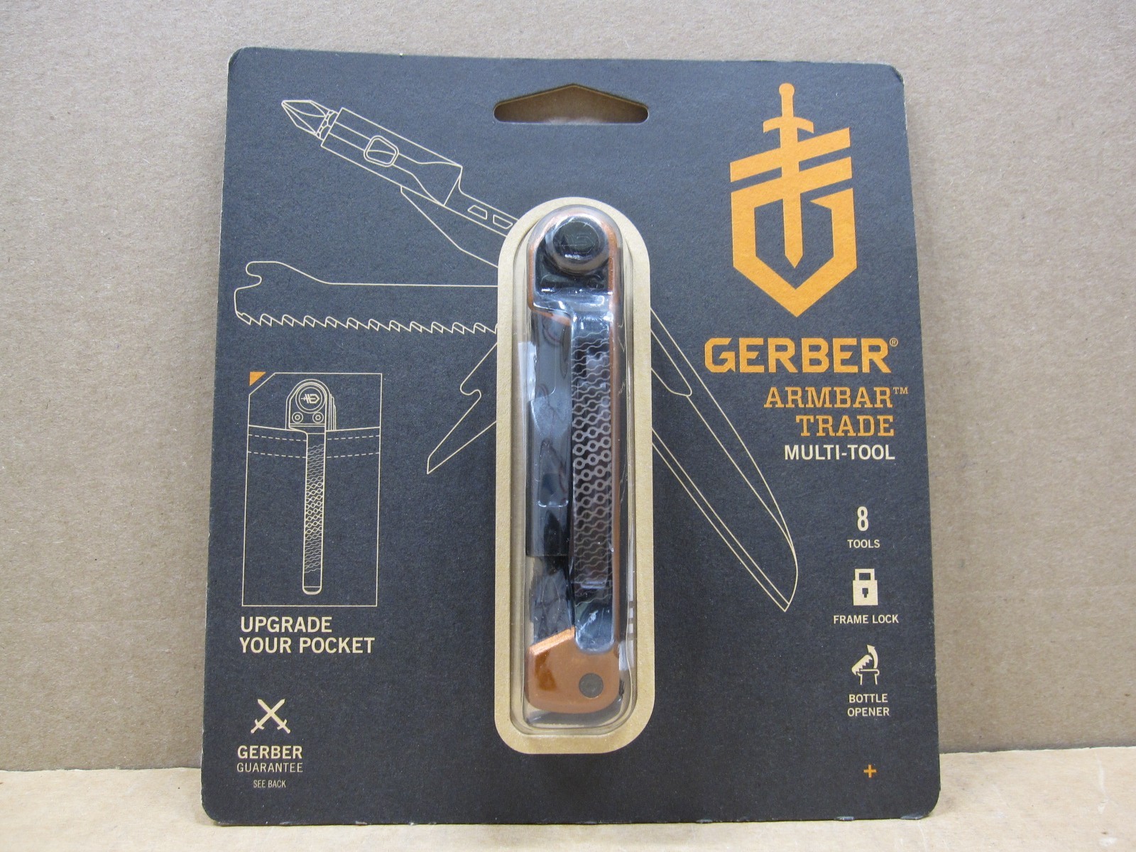 Gerber Armbar Trade Multi-Tool 2.5″ Stainless Steel Blade 8 Functions