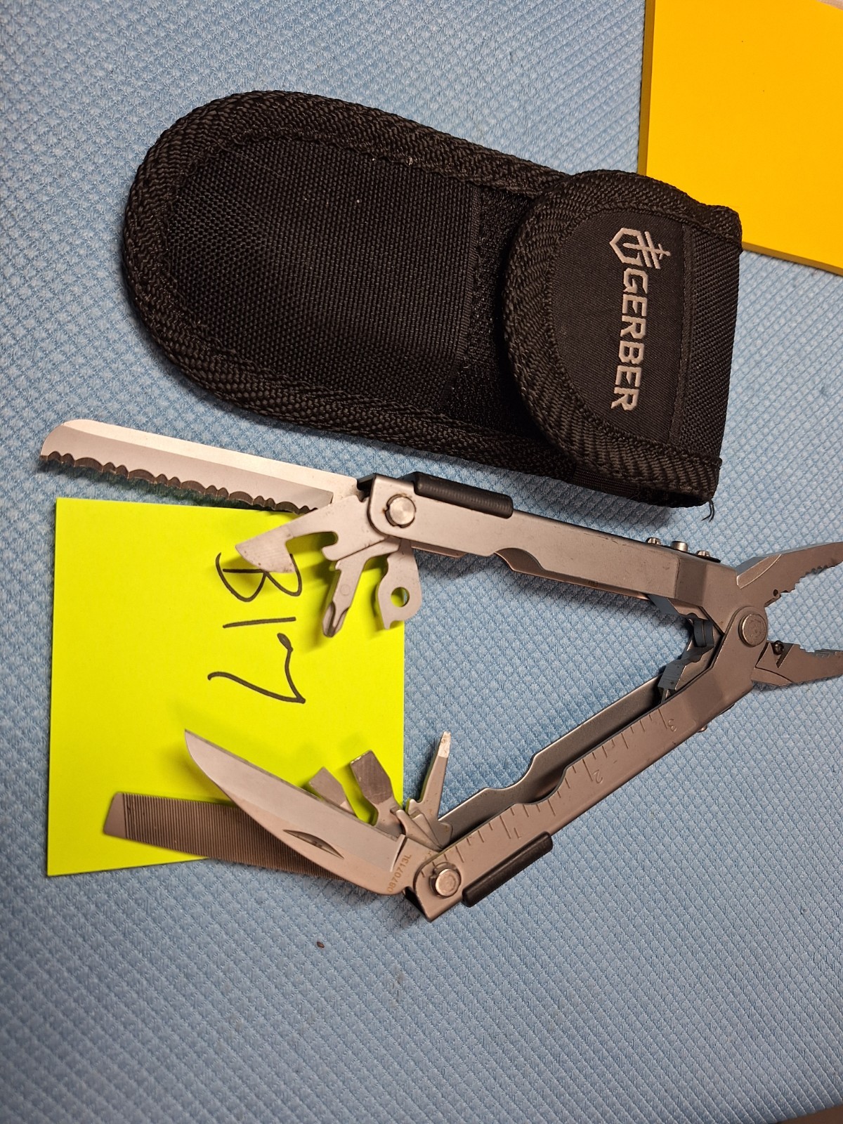 1 GERBER Blunt Nose Multi Tool U.S.A. EXCELLENT lot B17