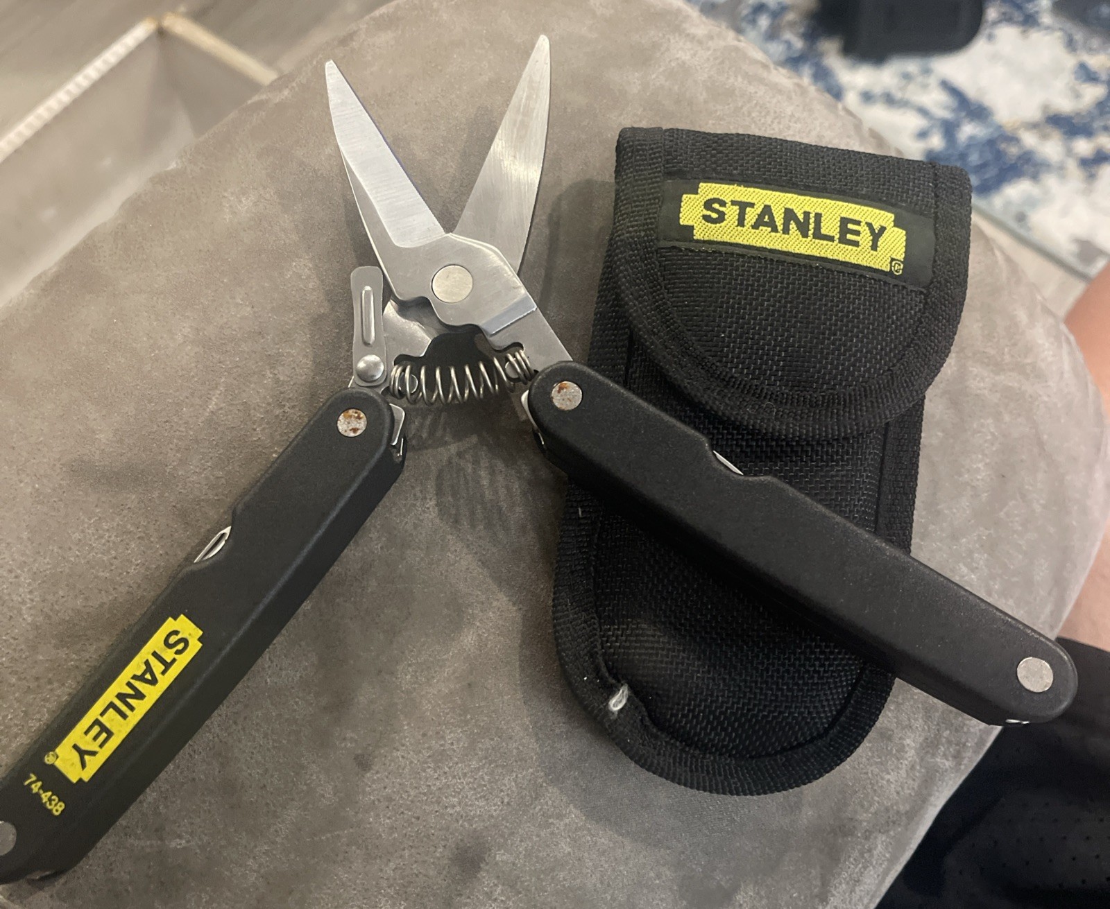 Stanley 74-438 Folding Shears/Multi Tool w/Case Scissors Snips Gardening Utility