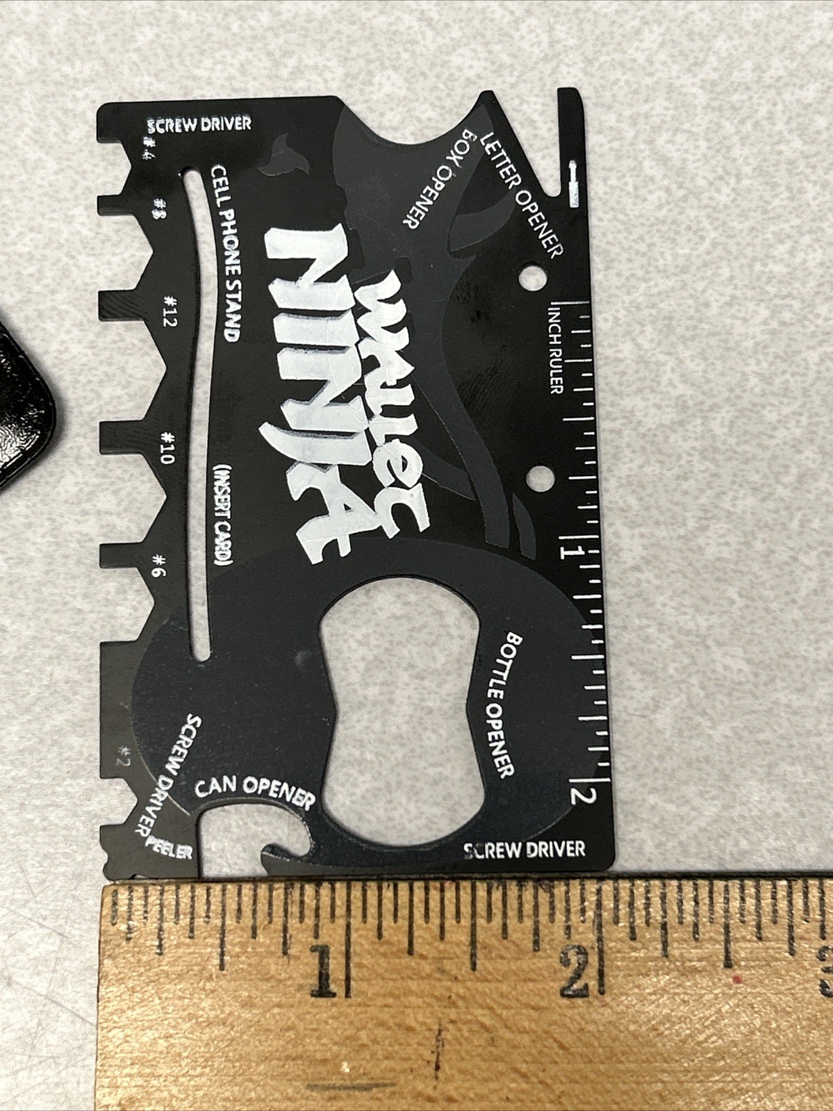 18-in-1 Wallet Ninja Black Multi-Tool Card Pocket Size (NEW OLD STOCK)