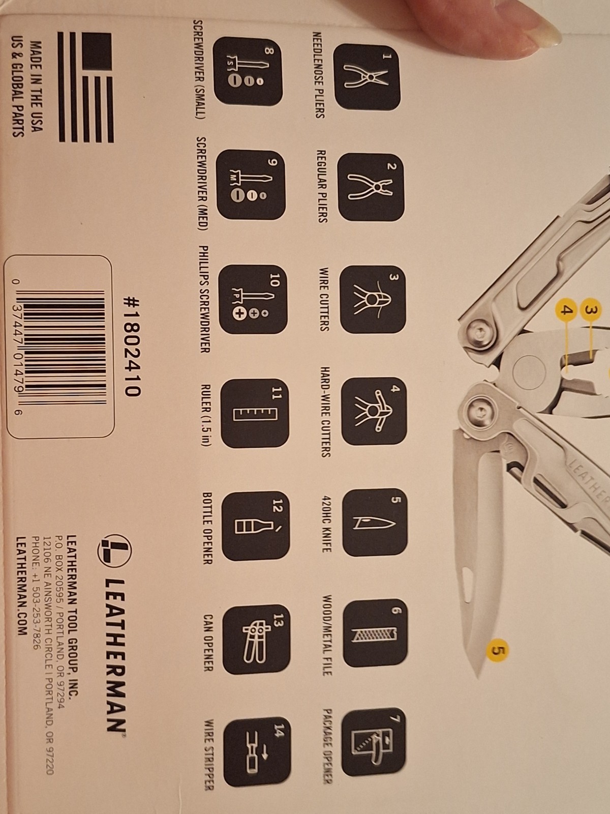 Leatherman Rev Multi-Purpose 14 Tools with Nylon Sheath