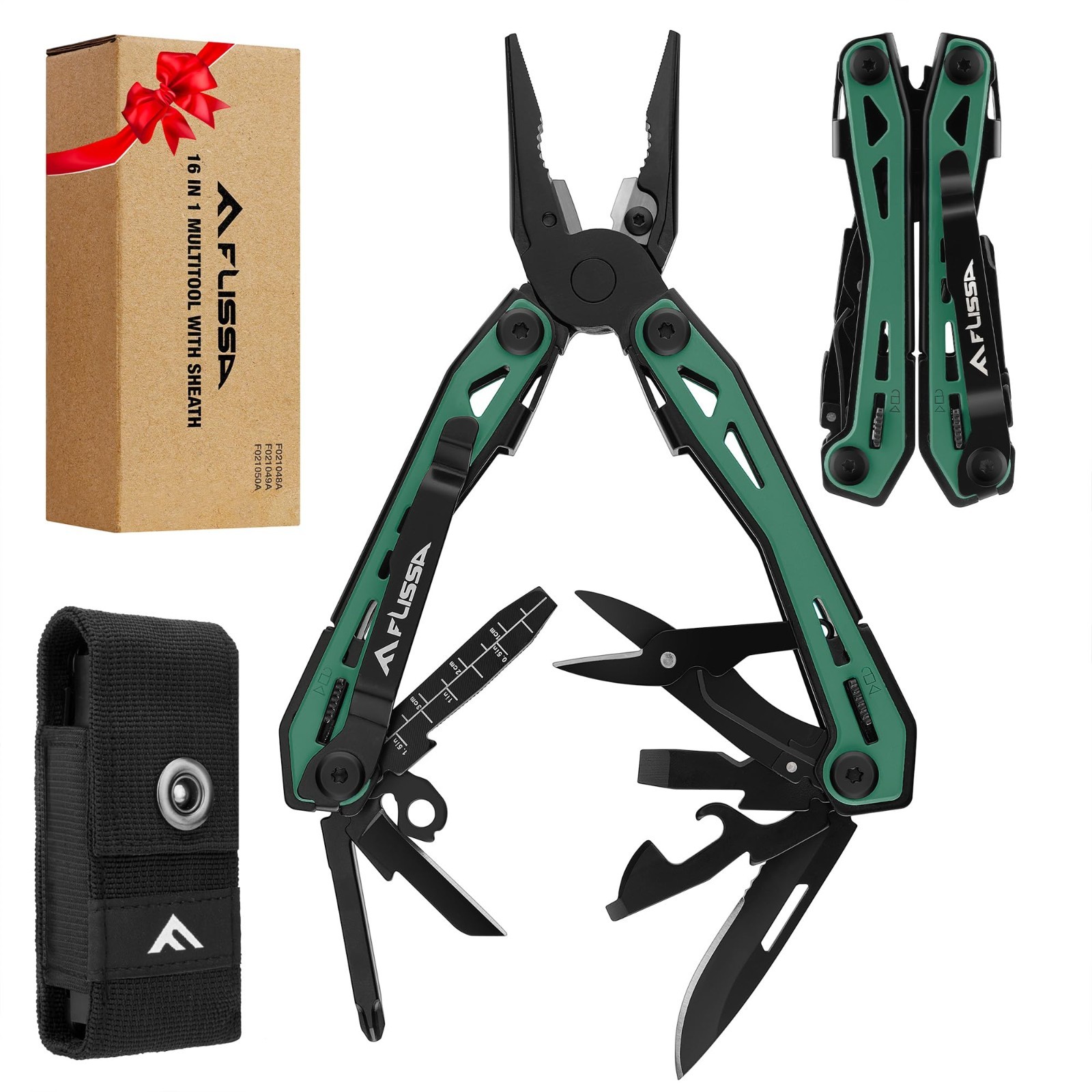 16-in-1 Multi Tool Pliers – Stainless Steel EDC Multitool with Pocket Knife & Be